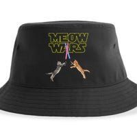 Meow Wars Cat Funny Gifts For Cats Lovers s Sustainable Bucket Hat