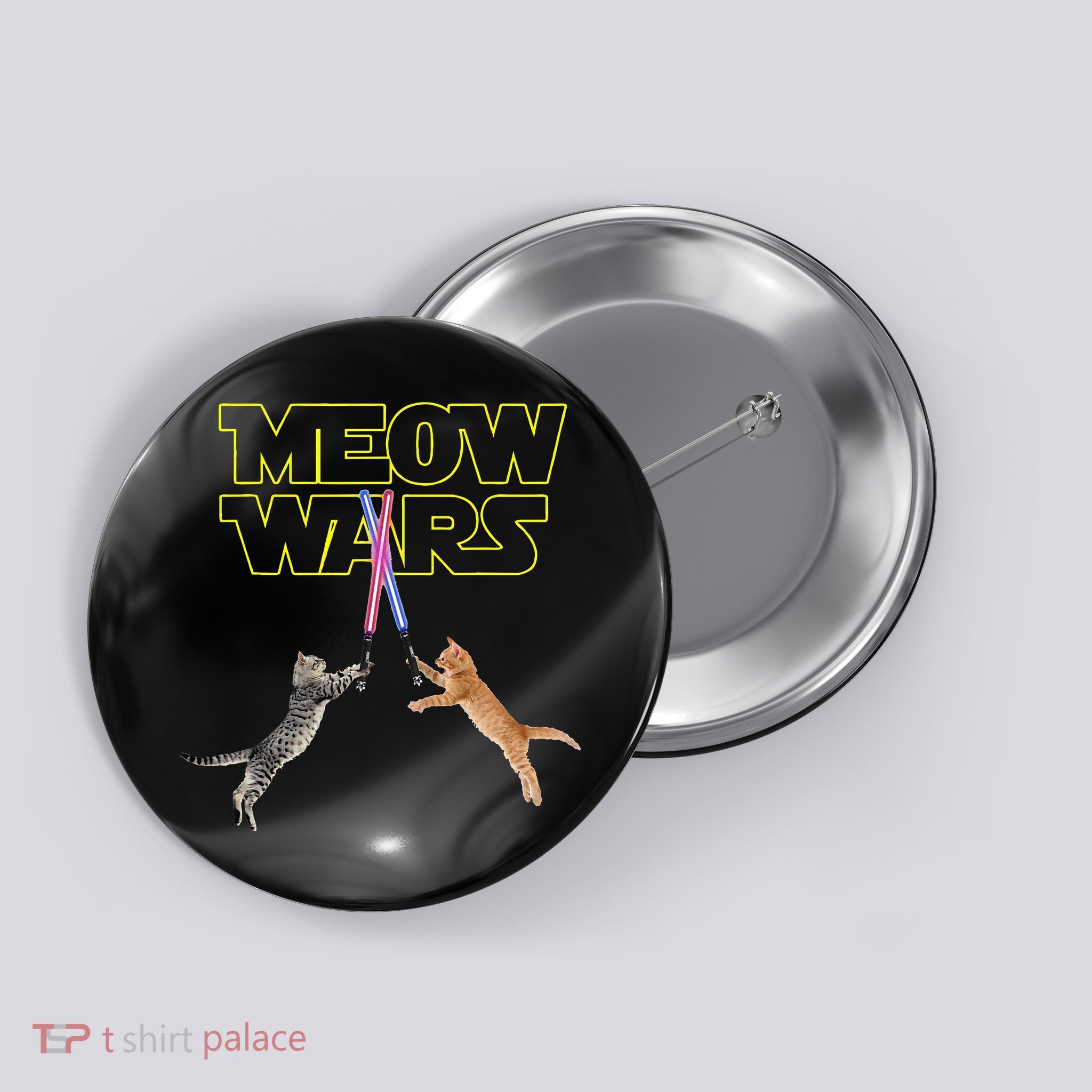 Meow Wars Cat Funny Gifts For Cats Lovers s Button