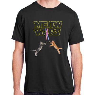 Meow Wars Cat Funny Gifts For Cats Lovers s Adult ChromaSoft Performance T-Shirt