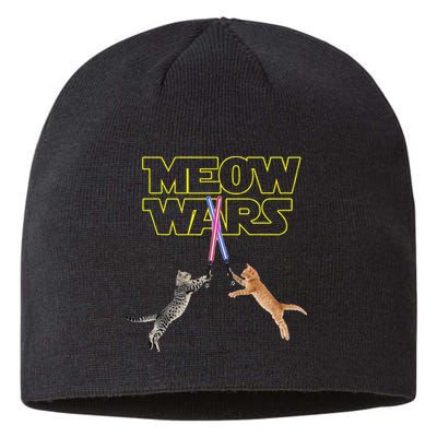 Meow Wars Cat Funny Gifts For Cats Lovers s Sustainable Beanie
