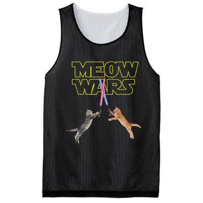 Meow Wars Cat Funny Gifts For Cats Lovers s Mesh Reversible Basketball Jersey Tank