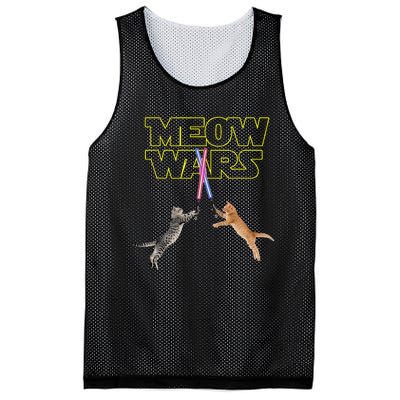 Meow Wars Cat Funny Gifts For Cats Lovers s Mesh Reversible Basketball Jersey Tank