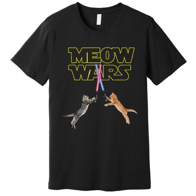 Meow Wars Cat Funny Gifts For Cats Lovers s Premium T-Shirt