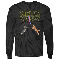 Meow Wars Cat Funny Gifts For Cats Lovers s Tie-Dye Long Sleeve Shirt