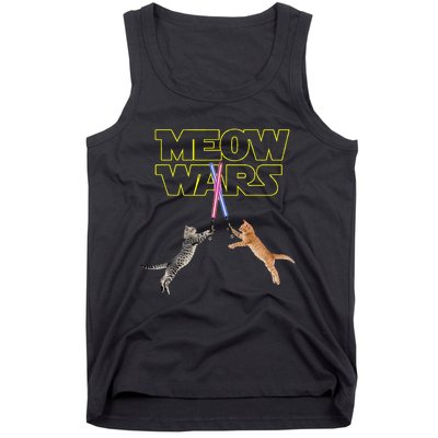 Meow Wars Cat Funny Gifts For Cats Lovers s Tank Top