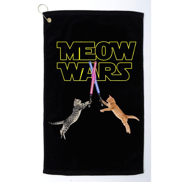Meow Wars Cat Funny Gifts For Cats Lovers s Golf Towel