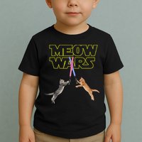 Meow Wars Cat Funny Gifts For Cats Lovers s Toddler T-Shirt