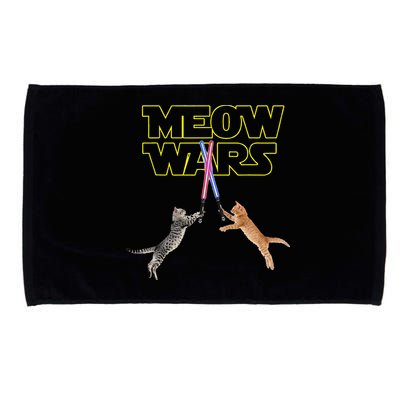 Meow Wars Cat Funny Gifts For Cats Lovers s Microfiber Hand Towel