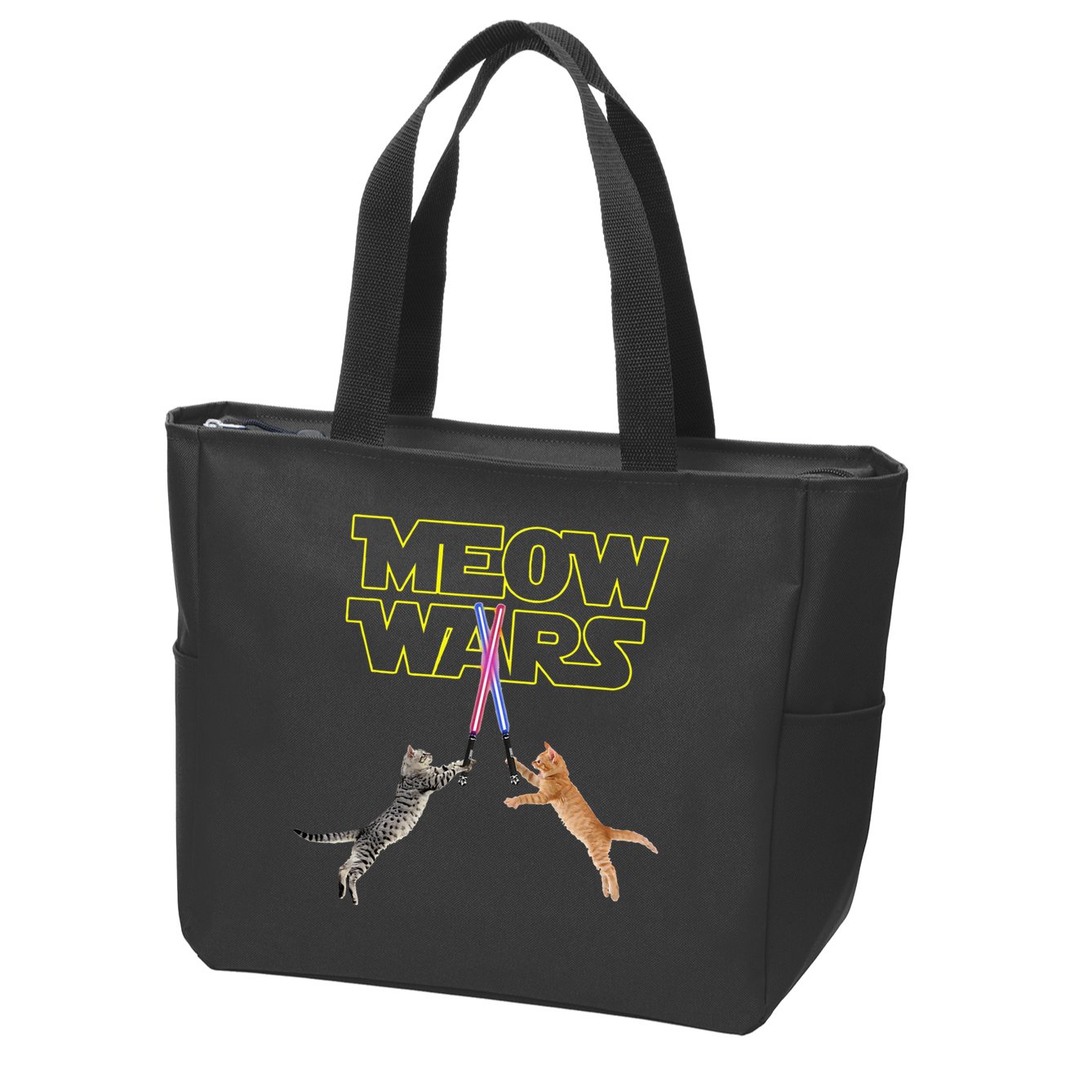 Meow Wars Cat Funny Gifts For Cats Lovers s Zip Tote Bag