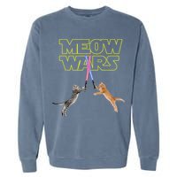 Meow Wars Cat Funny Gifts For Cats Lovers s Garment-Dyed Sweatshirt