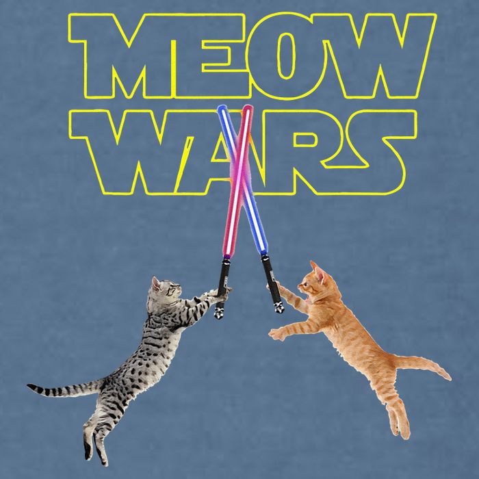 Meow Wars Cat Funny Gifts For Cats Lovers s Garment-Dyed Sweatshirt