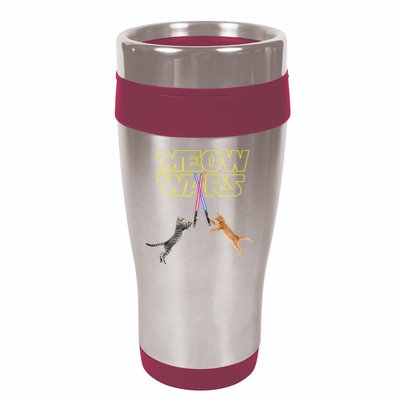 Meow Wars Cat Funny Gifts For Cats Lovers s 16oz Travel Tumbler