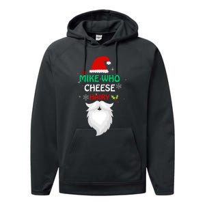 Mike Who Chesse Hairy Funny Santa Jokes Christmas Performance Fleece Hoodie