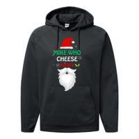 Mike Who Chesse Hairy Funny Santa Jokes Christmas Performance Fleece Hoodie