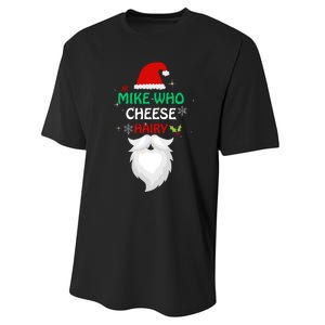 Mike Who Chesse Hairy Funny Santa Jokes Christmas Performance Sprint T-Shirt