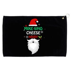 Mike Who Chesse Hairy Funny Santa Jokes Christmas Grommeted Golf Towel