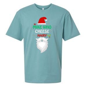 Mike Who Chesse Hairy Funny Santa Jokes Christmas Sueded Cloud Jersey T-Shirt