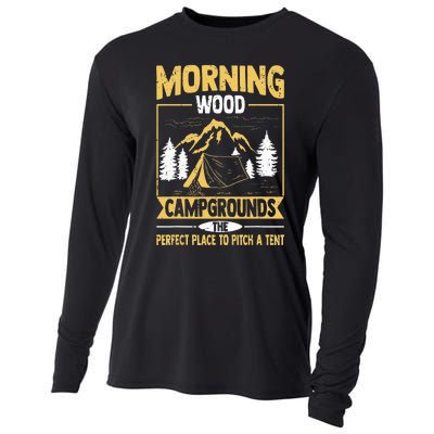 Morning Wood Campgrounds The Perfect Place To Pitch A Tent Cooling Performance Long Sleeve Crew