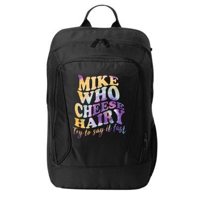 Mike who cheese hairy funny memeadultsocial media joke City Backpack