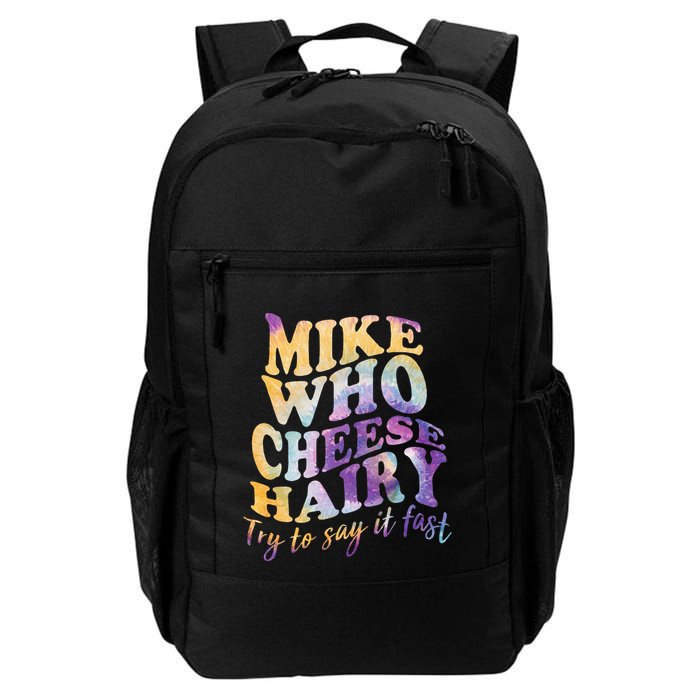 Mike who cheese hairy funny memeadultsocial media joke Backpack