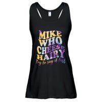Mike who cheese hairy funny memeadultsocial media joke Ladies Essential Flowy Tank