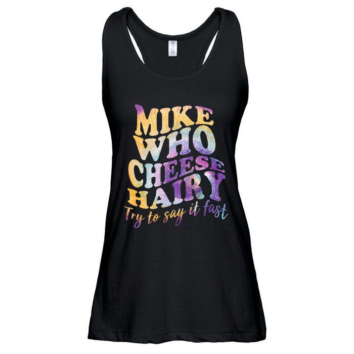 Mike who cheese hairy funny memeadultsocial media joke Ladies Essential Flowy Tank
