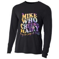 Mike who cheese hairy funny memeadultsocial media joke Cooling Performance Long Sleeve Crew