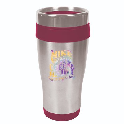 Mike who cheese hairy funny memeadultsocial media joke 16oz Travel Tumbler