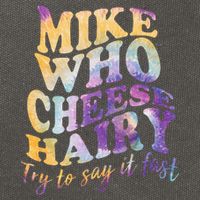 Mike who cheese hairy funny memeadultsocial media joke Cotton Canvas Backpack