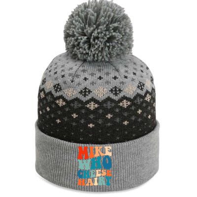 Mike Who Cheese Hairy Meme Adult Social Media Joke Funny The Baniff Cuffed Pom Beanie