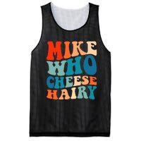 Mike Who Cheese Hairy Meme Adult Social Media Joke Funny Mesh Reversible Basketball Jersey Tank