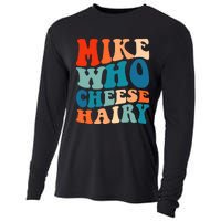 Mike Who Cheese Hairy Meme Adult Social Media Joke Funny Cooling Performance Long Sleeve Crew