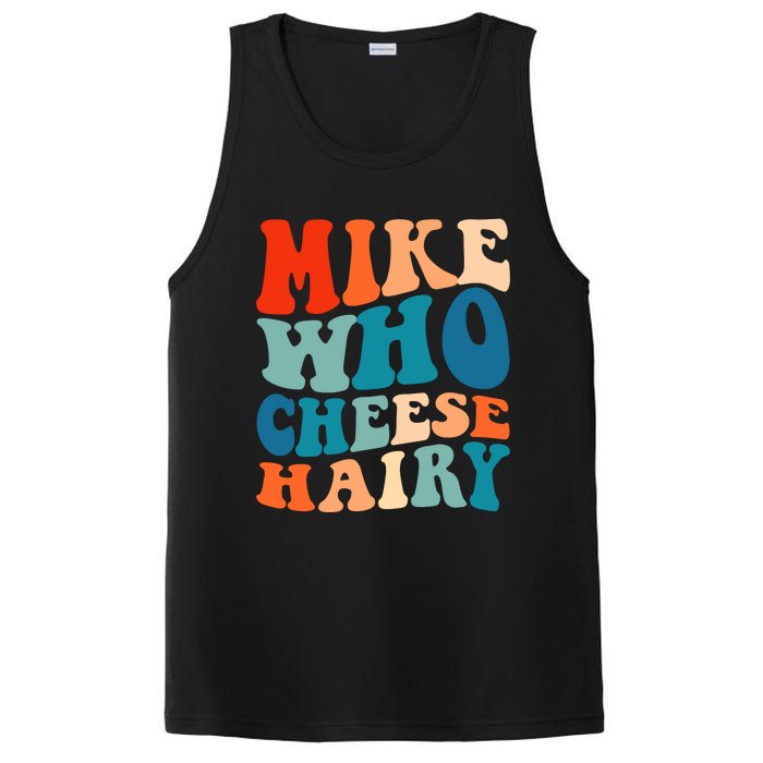 Mike Who Cheese Hairy Meme Adult Social Media Joke Funny PosiCharge Competitor Tank