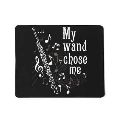 My Wand Chose Me Flute Player Flutist Marching Band Music Mousepad