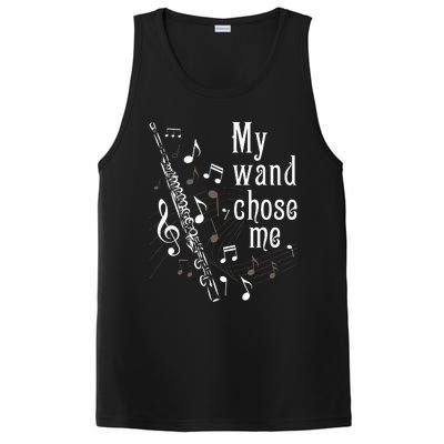 My Wand Chose Me Flute Player Flutist Marching Band Music PosiCharge Competitor Tank