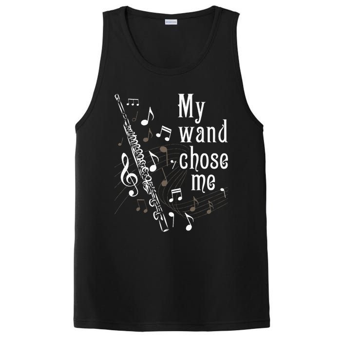 My Wand Chose Me Flute Player Flutist Marching Band Music PosiCharge Competitor Tank