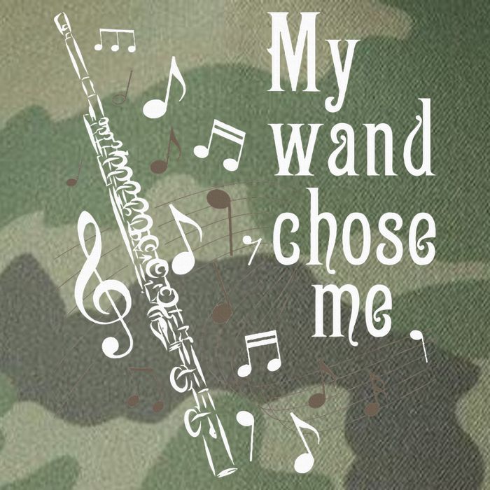 My Wand Chose Me Flute Player Flutist Marching Band Music Legacy Tie Dye Trucker Hat