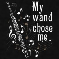 My Wand Chose Me Flute Player Flutist Marching Band Music Ladies PosiCharge Tri-Blend Wicking Tank