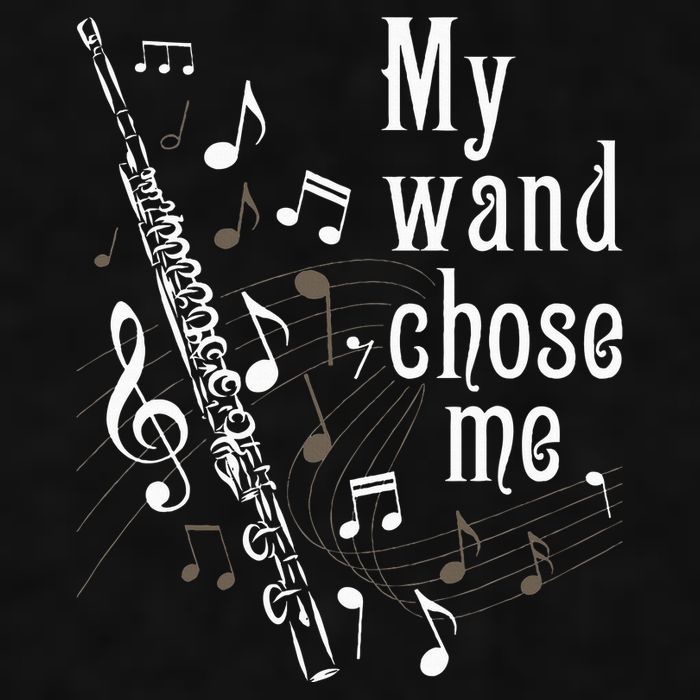 My Wand Chose Me Flute Player Flutist Marching Band Music Ladies PosiCharge Tri-Blend Wicking Tank