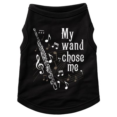 My Wand Chose Me Flute Player Flutist Marching Band Music Doggie Tank