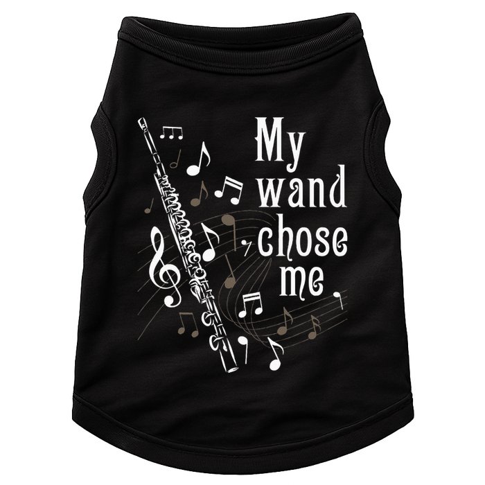 My Wand Chose Me Flute Player Flutist Marching Band Music Doggie Tank