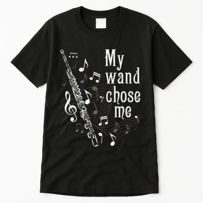 My Wand Chose Me Flute Player Flutist Marching Band Music Tall T-Shirt