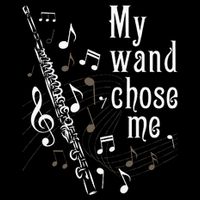My Wand Chose Me Flute Player Flutist Marching Band Music Tall T-Shirt