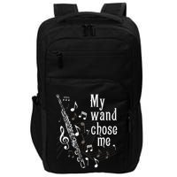 My Wand Chose Me Flute Player Flutist Marching Band Music Impact Tech Backpack