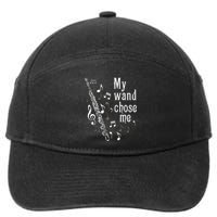 My Wand Chose Me Flute Player Flutist Marching Band Music 7-Panel Snapback Hat