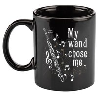 My Wand Chose Me Flute Player Flutist Marching Band Music 11oz C Handle Ceramic Mug