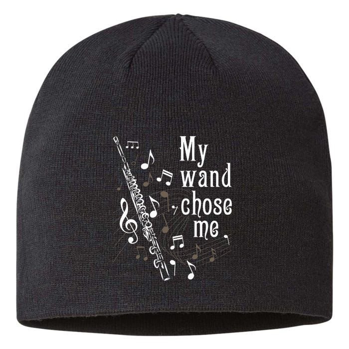 My Wand Chose Me Flute Player Flutist Marching Band Music Sustainable Beanie