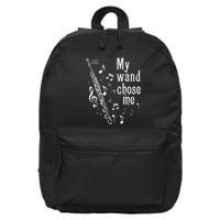My Wand Chose Me Flute Player Flutist Marching Band Music 16 in Basic Backpack