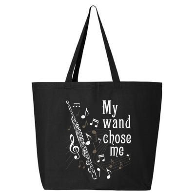 My Wand Chose Me Flute Player Flutist Marching Band Music 25L Jumbo Tote