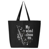 My Wand Chose Me Flute Player Flutist Marching Band Music 25L Jumbo Tote